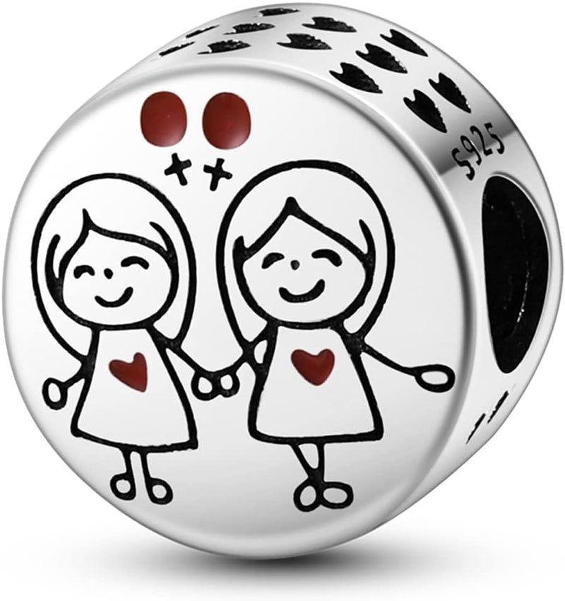 MULA 925 Sterling Silver Charms for Bracelets and Necklaces Family Letters Dangle Pendants Airplane Travel Beads Family Tree Jewelry Charms for Women - Image 1